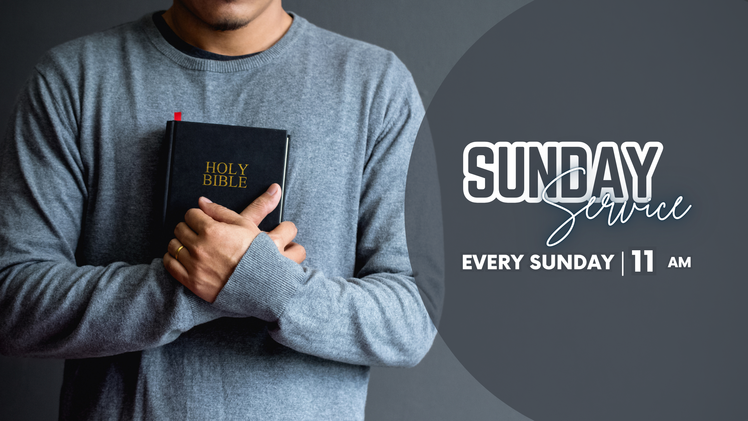 Grey Minimalist Sunday Bible S